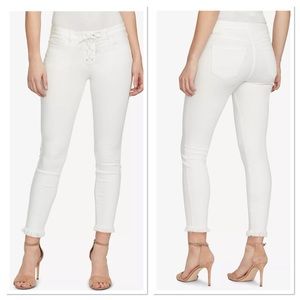 WILLIAM RAST Ankle Lace-Up Skinny Jean Sz 31